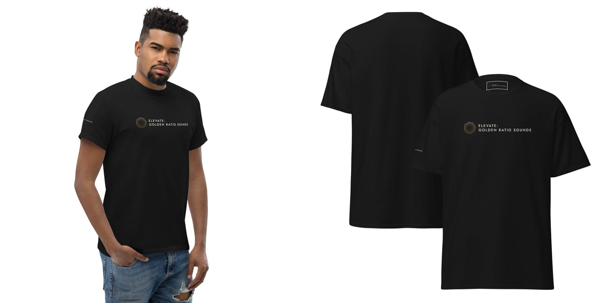 Elevate: Golden Ratio Sounds Unisex Classic Tee — black