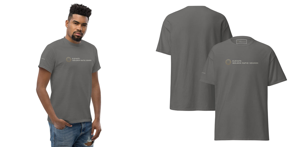Elevate: Golden Ratio Sounds Unisex Classic Tee — charcoal