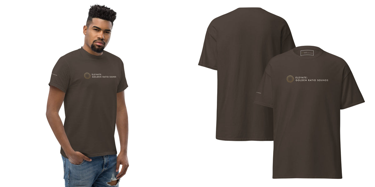 Elevate: Golden Ratio Sounds Unisex Classic Tee — dark chocolate