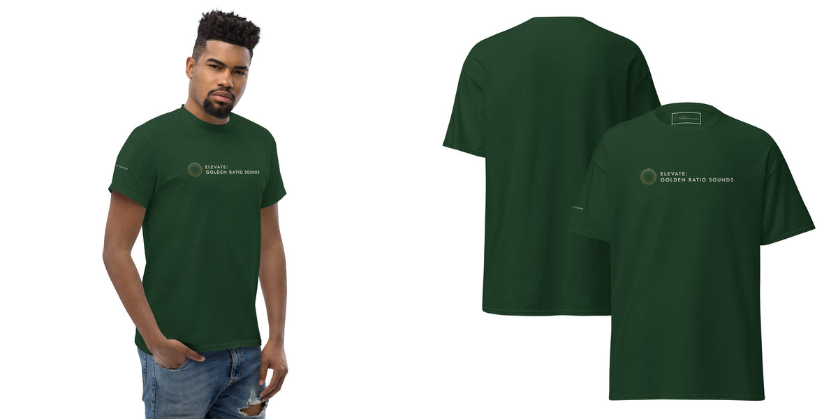 Elevate: Golden Ratio Sounds Unisex Classic Tee — forest green
