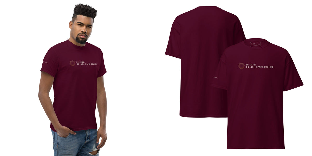 Elevate: Golden Ratio Sounds Unisex Classic Tee — maroon