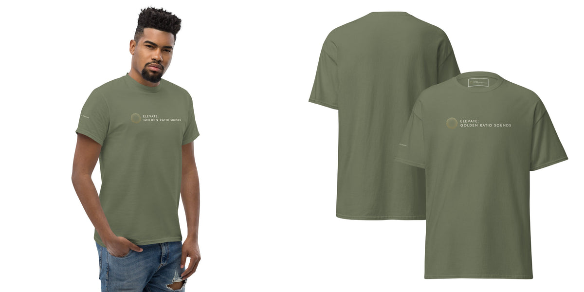 Elevate: Golden Ratio Sounds Unisex Classic Tee — military green