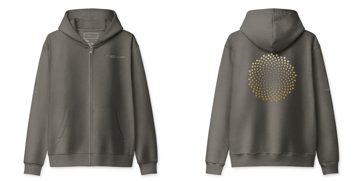 Elevate: Golden Ratio Sounds Unisex Full Zip Hoodie - Asphalt